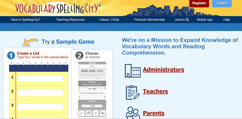 spelling city login