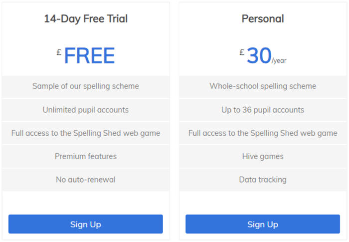 Edshed pricing 1 of 2