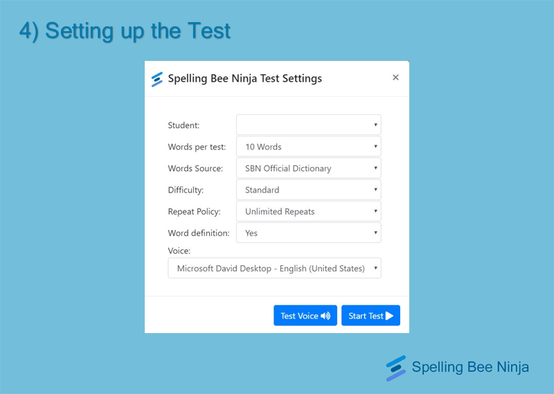 online spelling tests