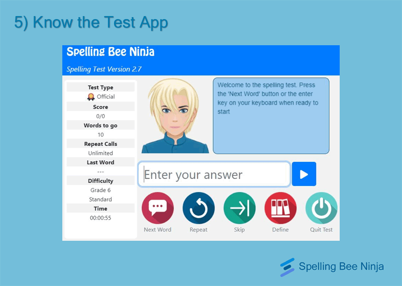 The test app
