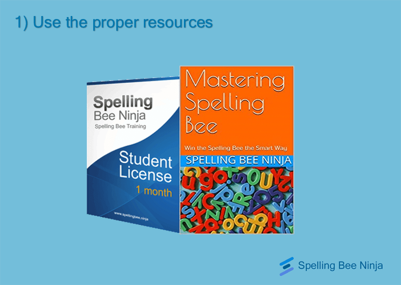 Win the spelling bee with the right resources